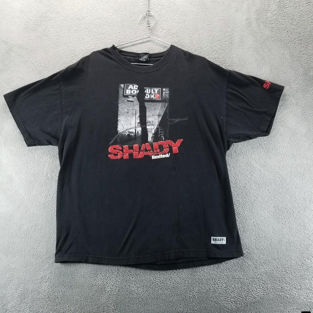 Shady Ltd Shirt Mens XL Black Detroit 8 Graphic Logo‎ Rap Streetwear Tee Eminem